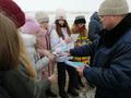 24 февраля учащиеся гимназии  поприсутствовали на  практических занятиях ОСВОД по спасению утопающих.