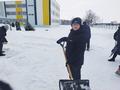 Первый зимний субботник 