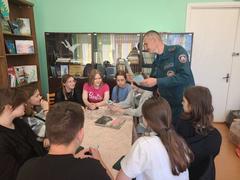 #Лагерь_КРУТО Встреча с инспектором пропаганды Хойникского РОЧС